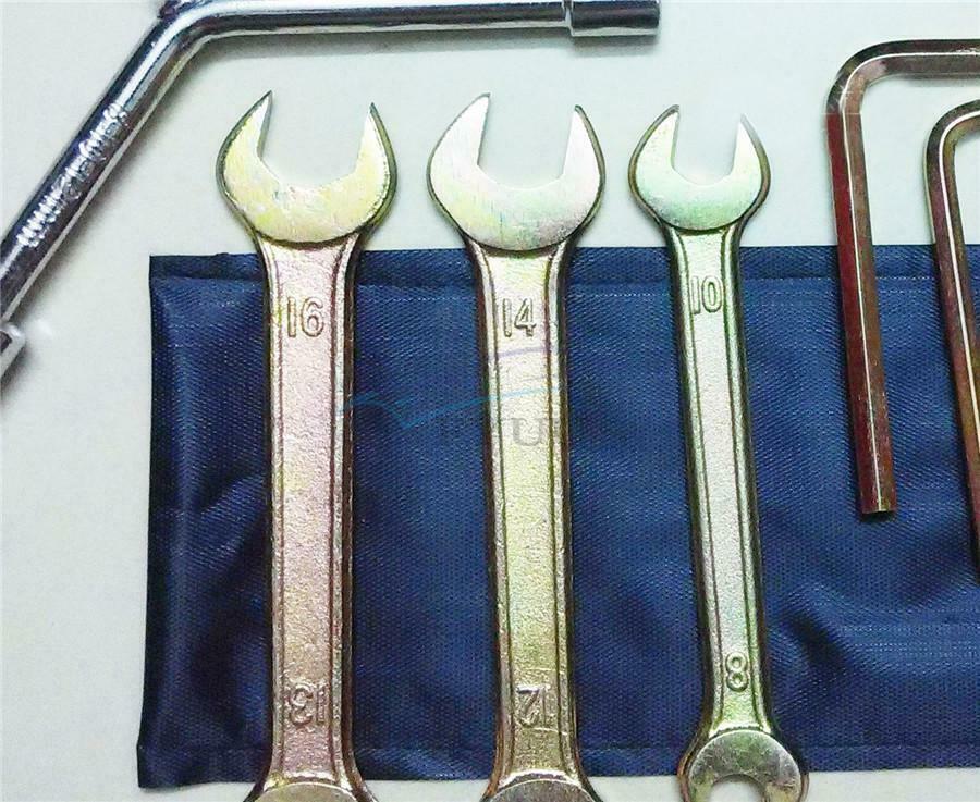 12PC Metal Motorcycle Spark Plug Wrench Socket Repair Compact Tool Kit Universal