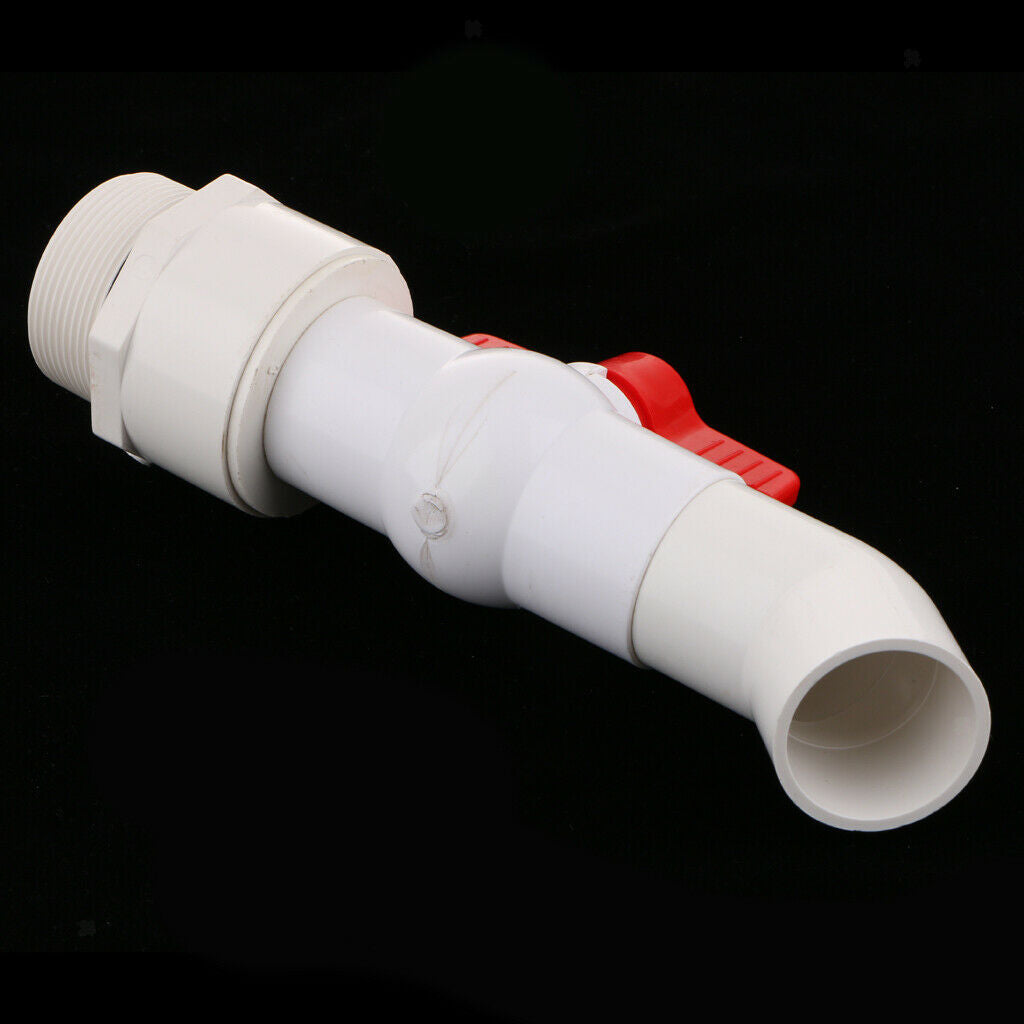 45 Degree UPVC Ton Barrel Replacement Outlet Tap for Oil Water 40mm Outlet