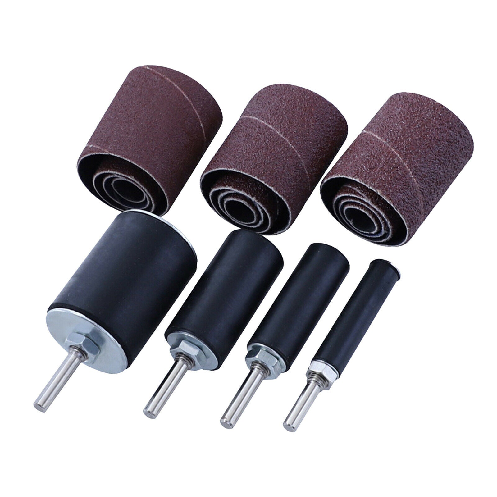 Sandpaper Roll Sandpaper Shaft Set Wheels Wide Use Furniture Automotive