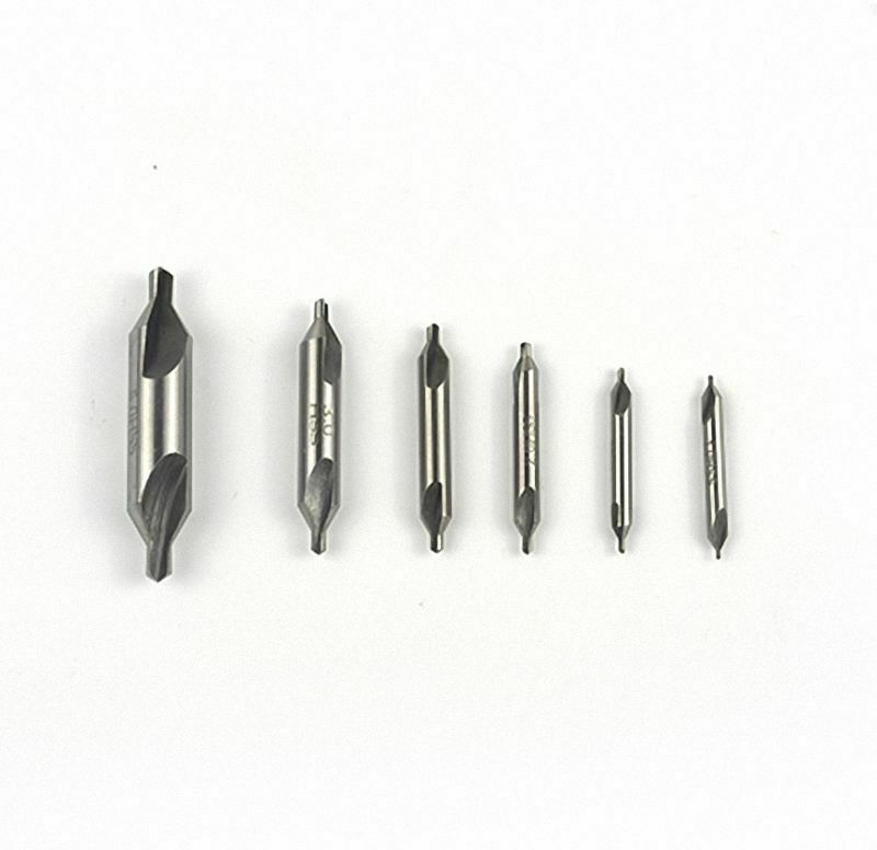 5 Pcs 0,5 / 0,7 / 1,0 / 1,5 / 2,0 Set 60° Degree HSS Center Drills [M1]