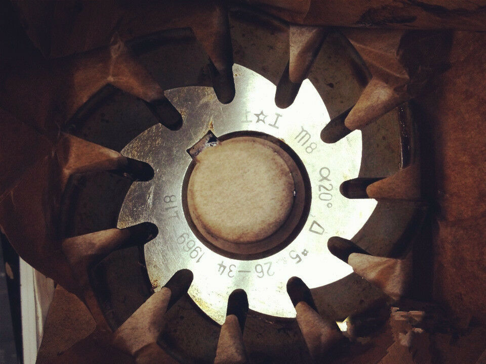 1PC Module 8 PA20 Bore32 1#2#3#4#5#6#7#8# Involute Gear Cutters M8