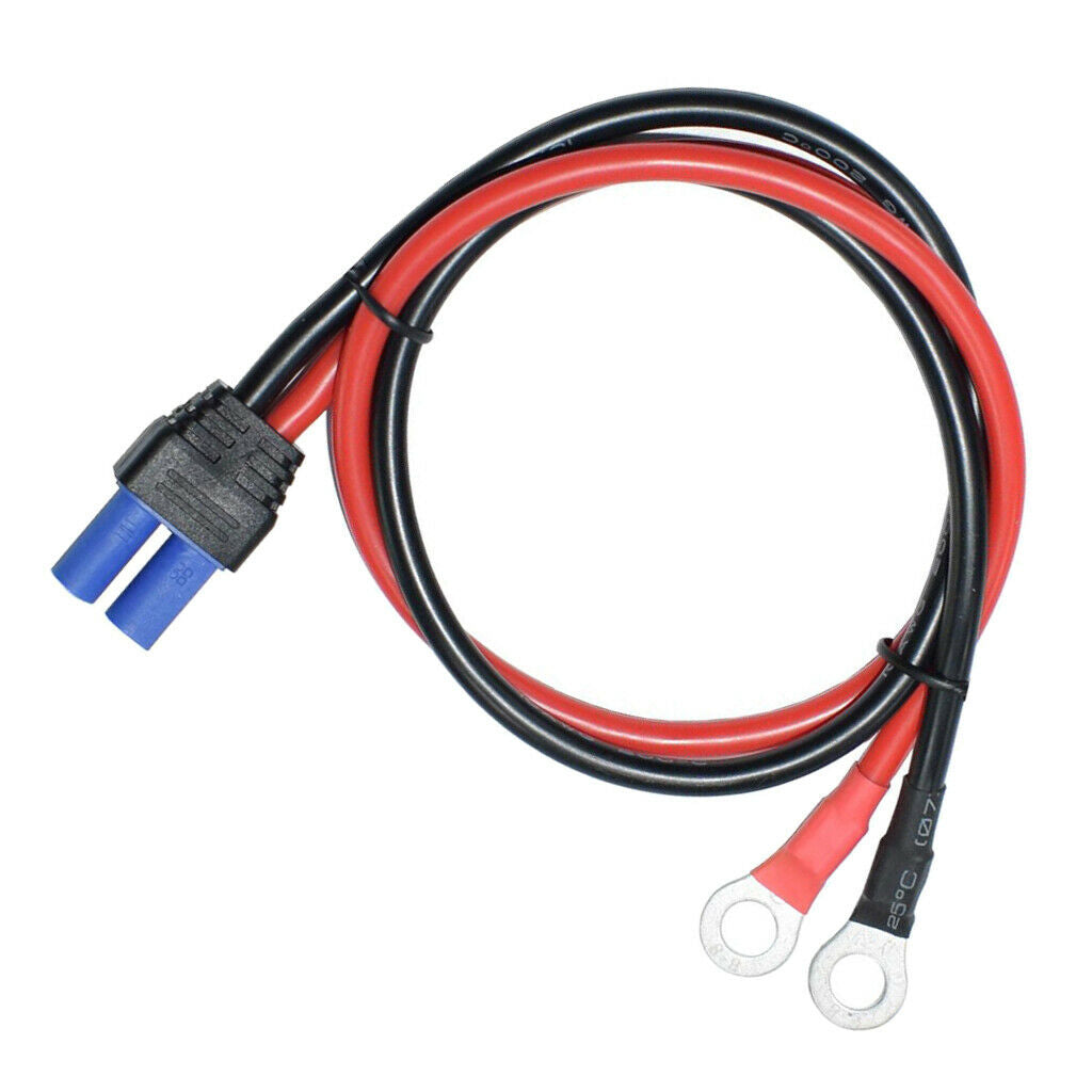 0.4M Copper Cord EC5 Plug To O Type Terminal Cable Car Battery Jump Starter