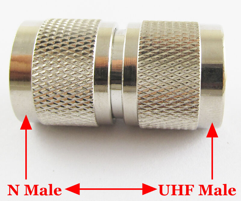 10pcs Brass N Male Plug to UHF PL-259 male Plug straight Radio Connector Adapter