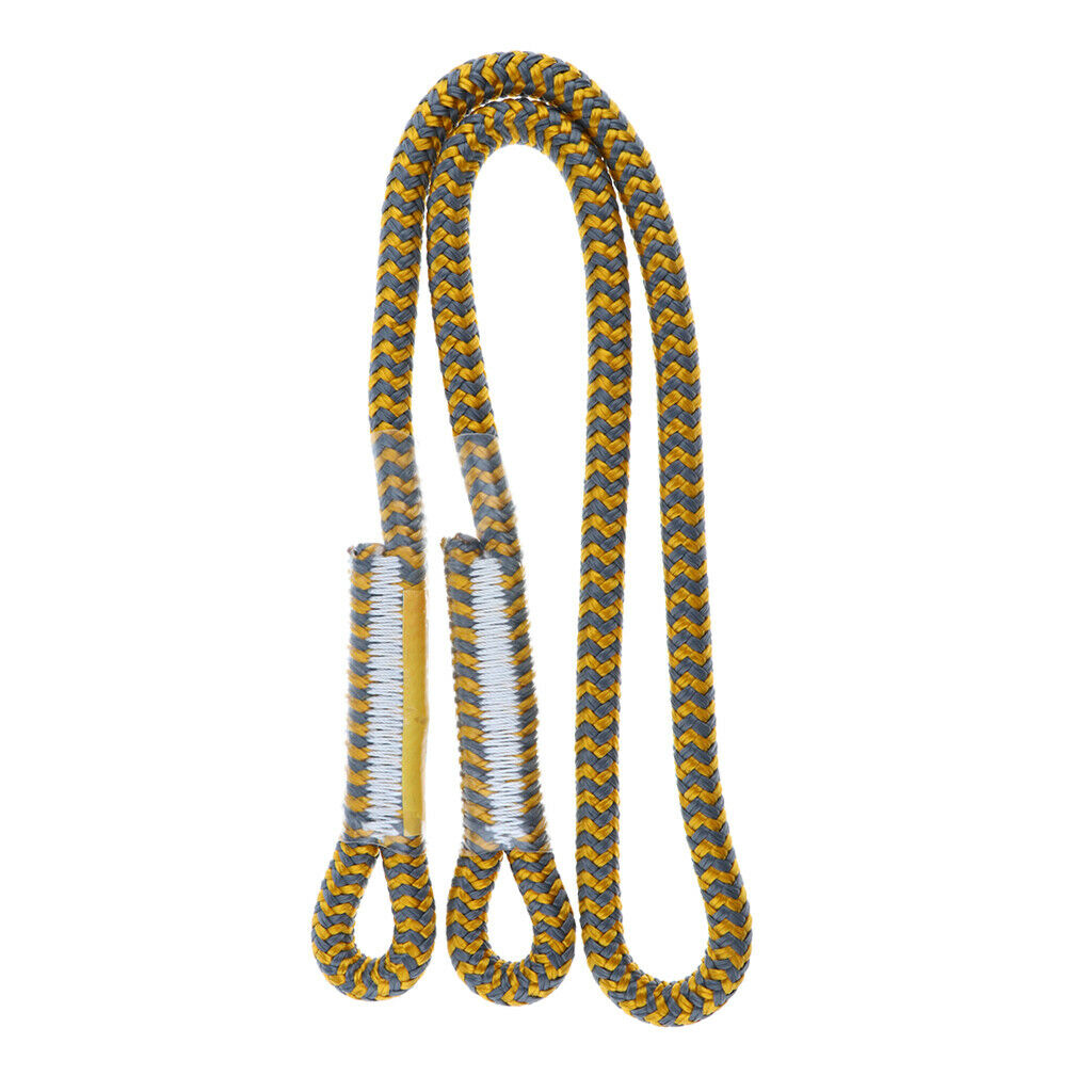 80cm 100cm 8mm Prusik Cord Sewn Eye To Eye For  Rope Climbing Caving - yellow,