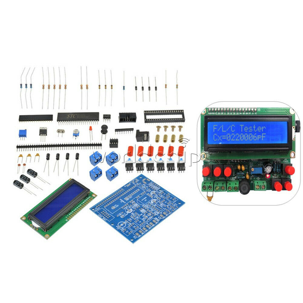 DIY LED Capacitance Frequency Inductance Tester Digital Meter/51 microcontroller
