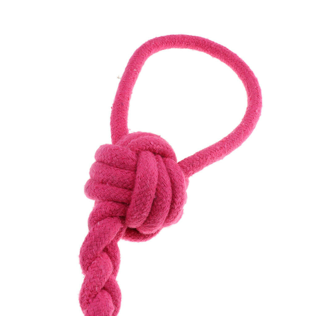 2Pcs Pet Puppy Dog Cotton Rope Chew Toys for Teeth Cleaning Knot Rope S