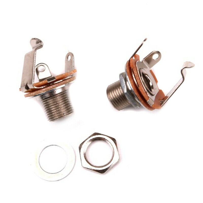 6.35mm 2-Conductor Mono Chassis Guitar Jack Input Output Guitar Accessori.l8