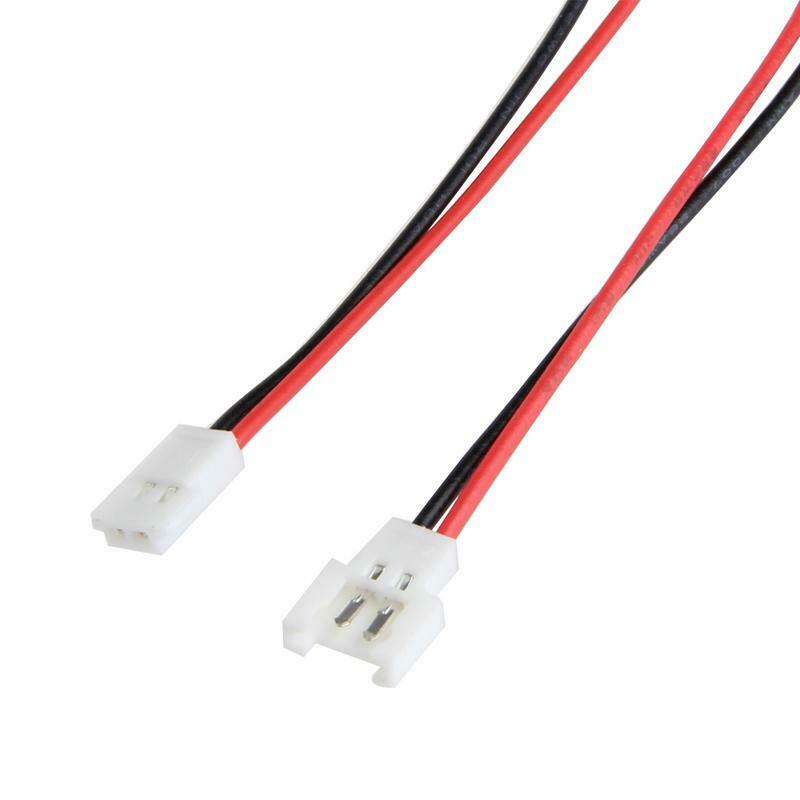 10Pairs DIY JST DS LOSI 2.0MM 2 Pin Connector Plug Male Female With Wire 150MM
