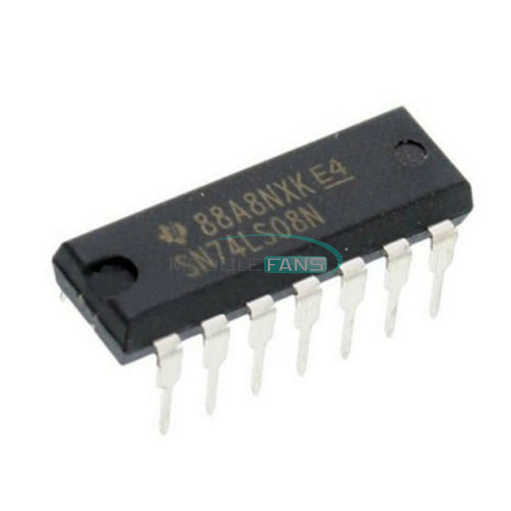 2PCS TI IC GATE SN74LS08N 74LS08N 74LS08 4CH 2-INP DIP-14