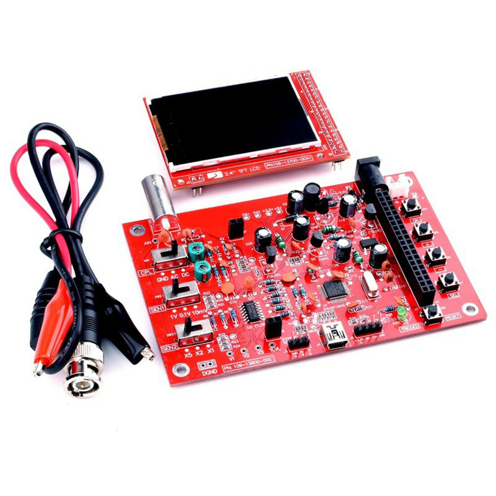 Cover SMD Kits Digtal Oscilloscope Open Source 1Msps with Probe Learning