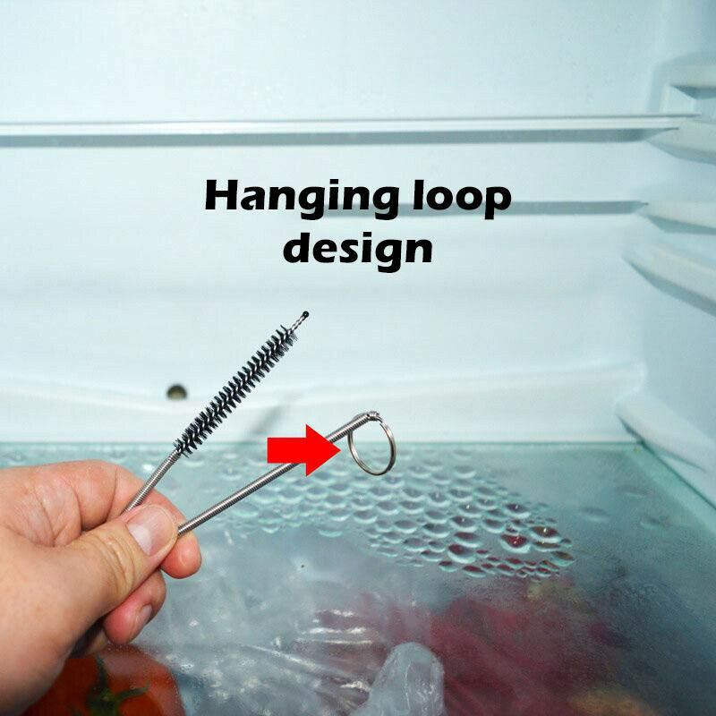 Long Handle Refrigerator Drain Dredge Fridge Coil Brush Ice Removal To.l8