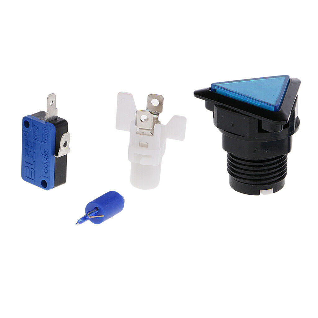 Video slot machine button 12V LED Illuminated for Arcade Game 3.9x3.9cm blue