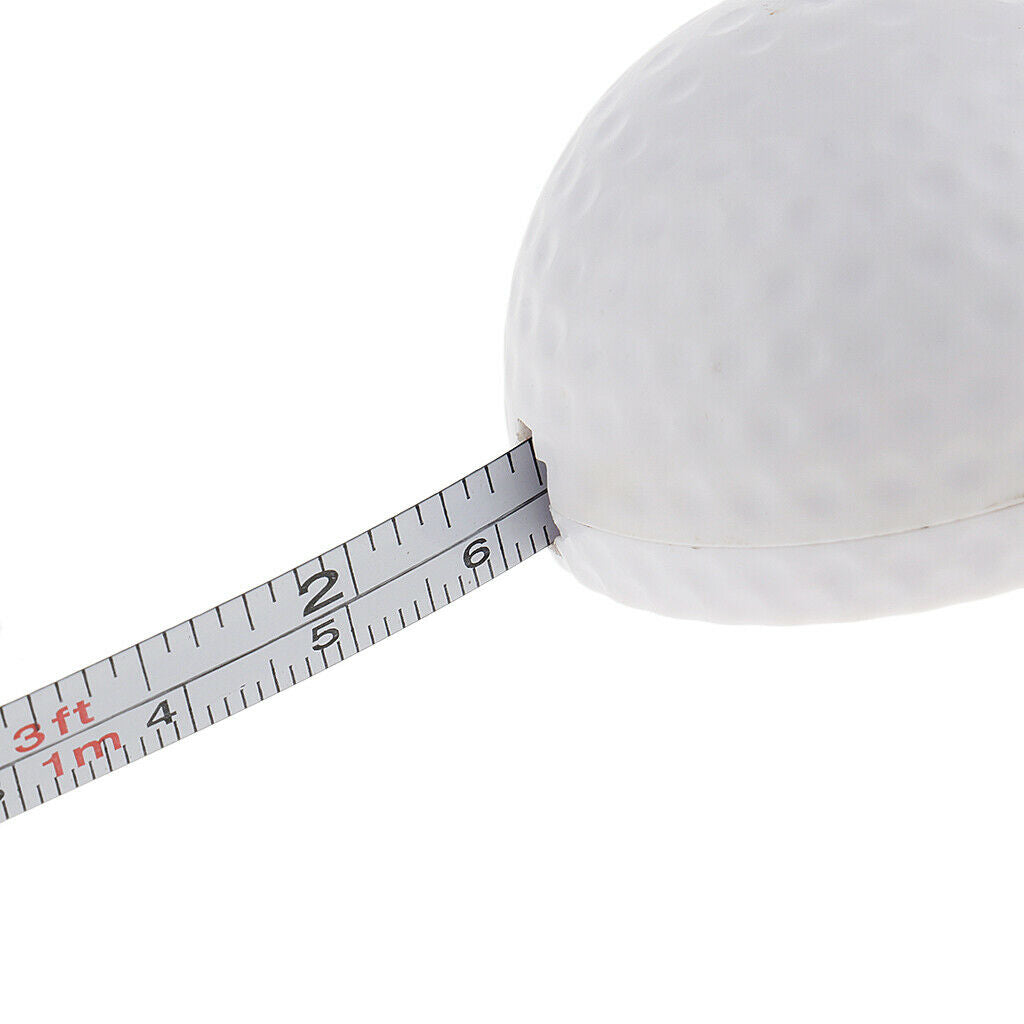 MagiDeal 100 cm Tapeline White Golf Ball Pendant Key Chain Keychain Keyring
