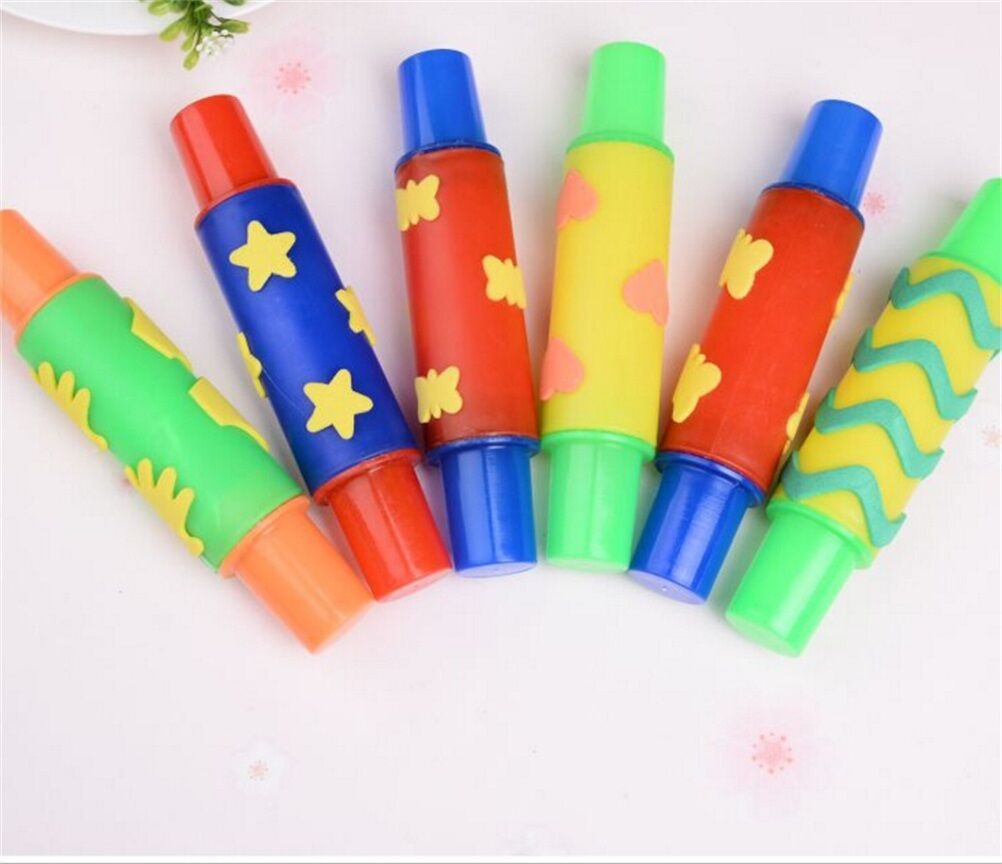 Rolling Plasticine Clay Mold Tool Flowers Decoration Roller Brush Kids Toys Tt