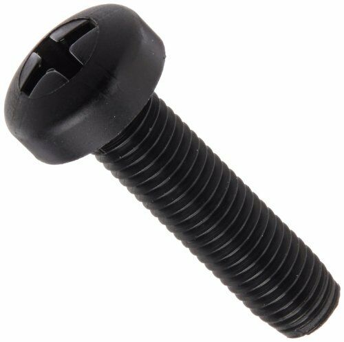 100pcs M3x20mm Black Nylon Pan Head Screws