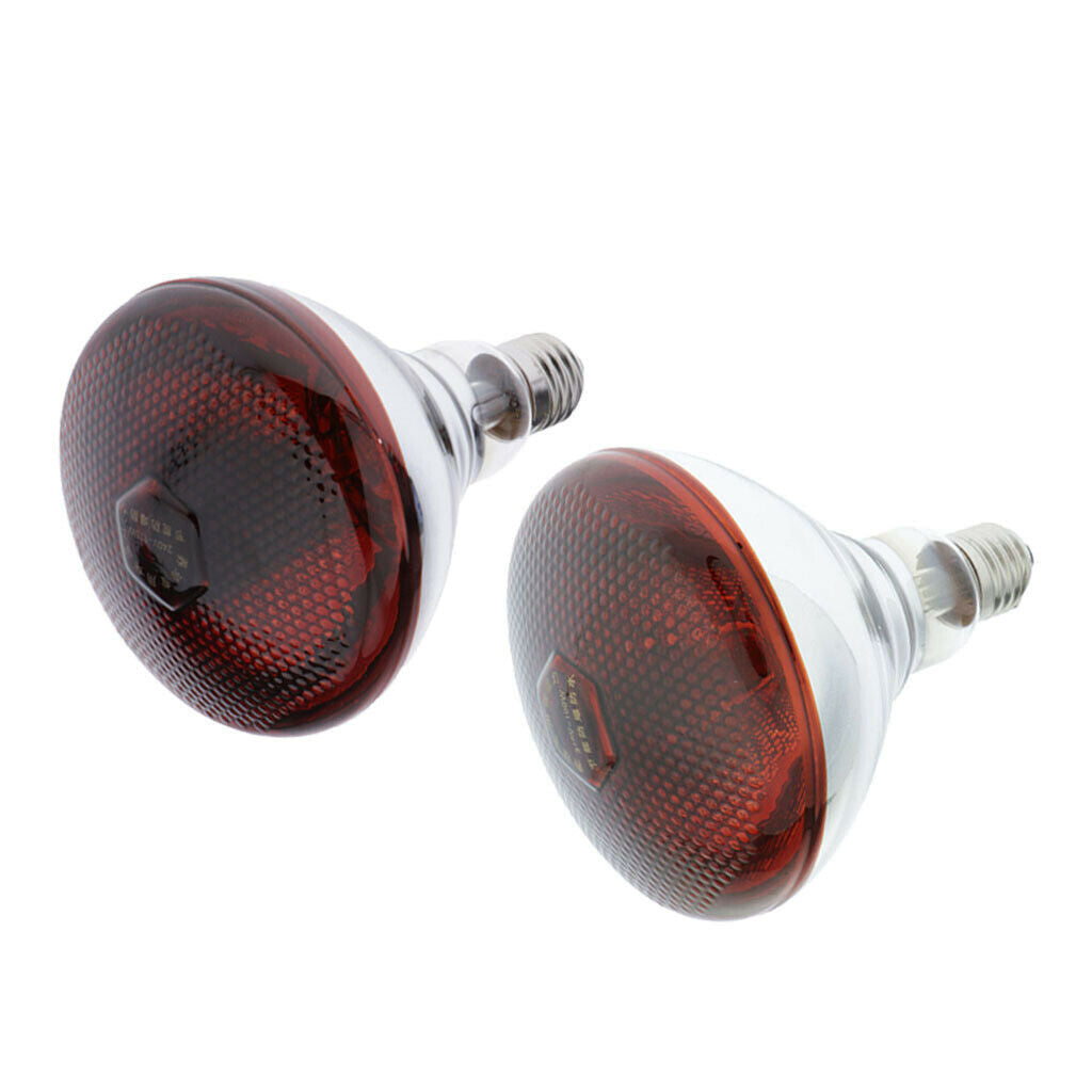 2x Bulb Elephant Reptile Turtle Habitat Heat Bulbs Lamp 220V