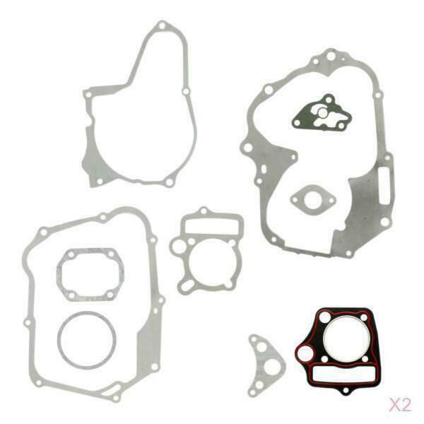 2 Set 110cc 4-Stroke Dirt Bike ATV Engine Cylinder Head Gasket Repair Kit