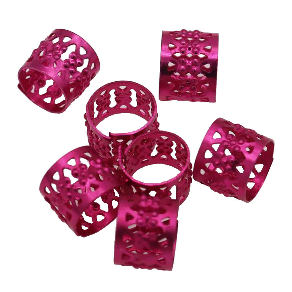Dread Lock Dreadlocks Braiding Beads Colorful Metal Cuffs Hair Accessories