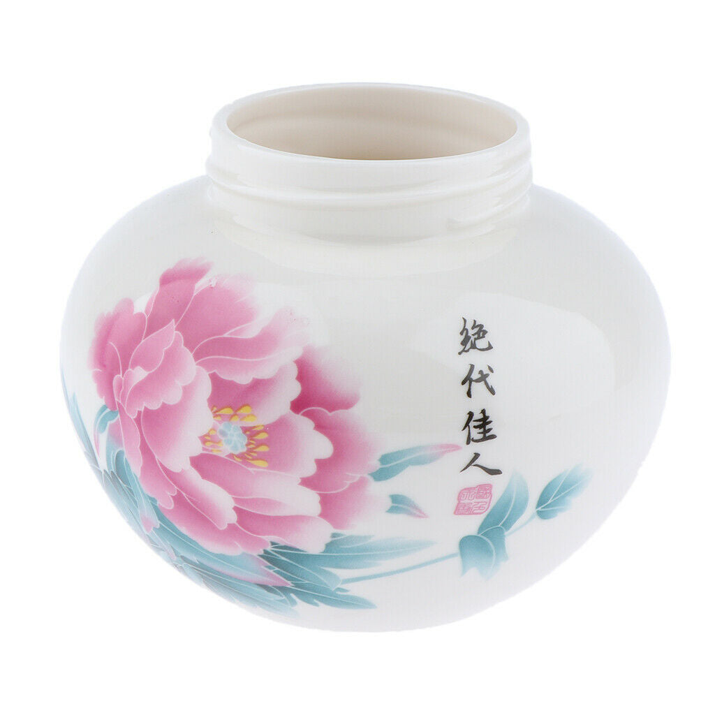 Leakproof Empty Ceramic Loose Powder Makeup Case Tea Tin Pot Container Beauty