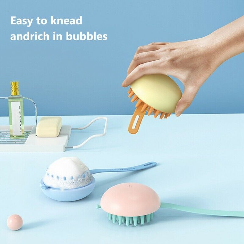 4 Pcs Head Body Scalp Massage Brush Detachable Hair Washing Comb Body ShowerG7P7