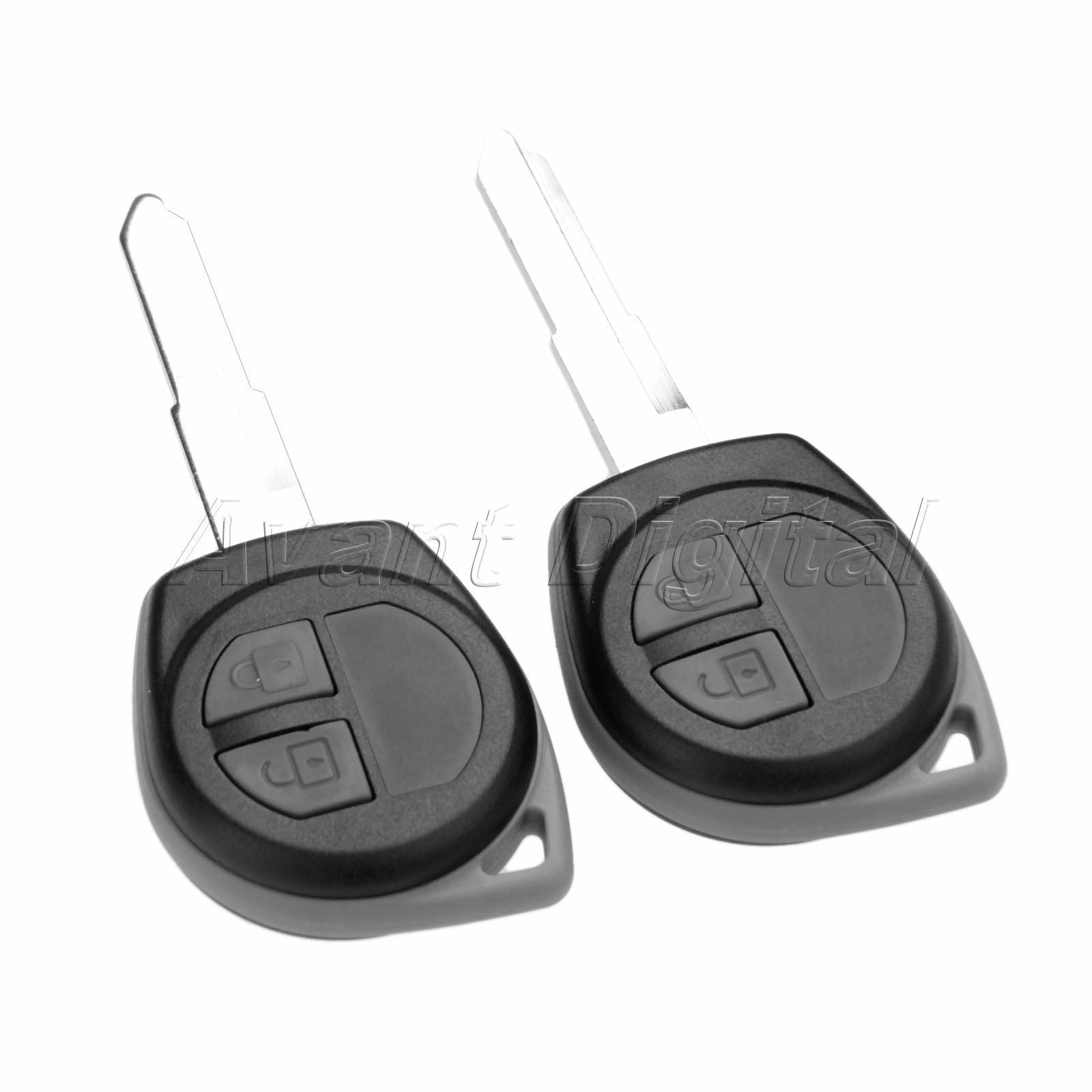 2Pcs Remote Key 2 Buttons 433 MHz ID46 Chip HU87 KBRTS004 Fit For Suzuki Swift