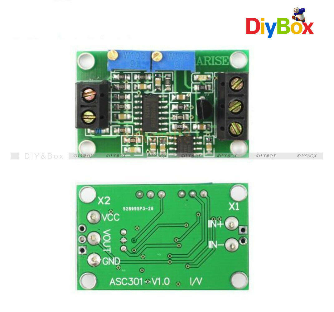 Current to Voltage Module Sensor 4-20mA to 0-2.5V Volt Transmitter