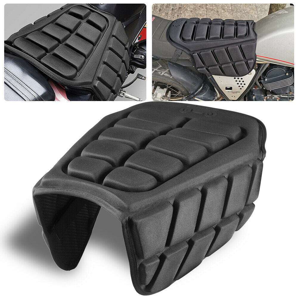 Motorcycle Comfortable Seat Cushion Inflatable Air Cool Seat Cover Pad Sunscreen