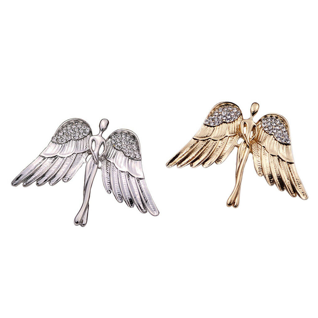 Fashion Eagle Wings Brooch Pins Charming Crystal Brooch Pin for Men Women