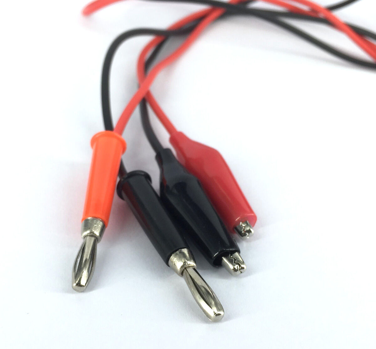 Coaxial Cable Banana Plug to Crocodile Clip Lead [M1]