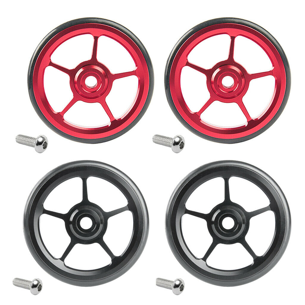 4x Bike Easy Wheels Bicycle Replacement for Brompton Modification Components