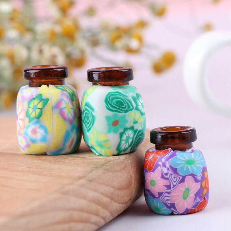 2ml soft clay glass bottle DIY essential oil bottle pendant jewelry acces.l8