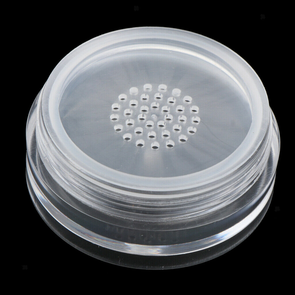 10pcs Loose Powder Container Powder Puff Case Foundation Makeup Storage Jars