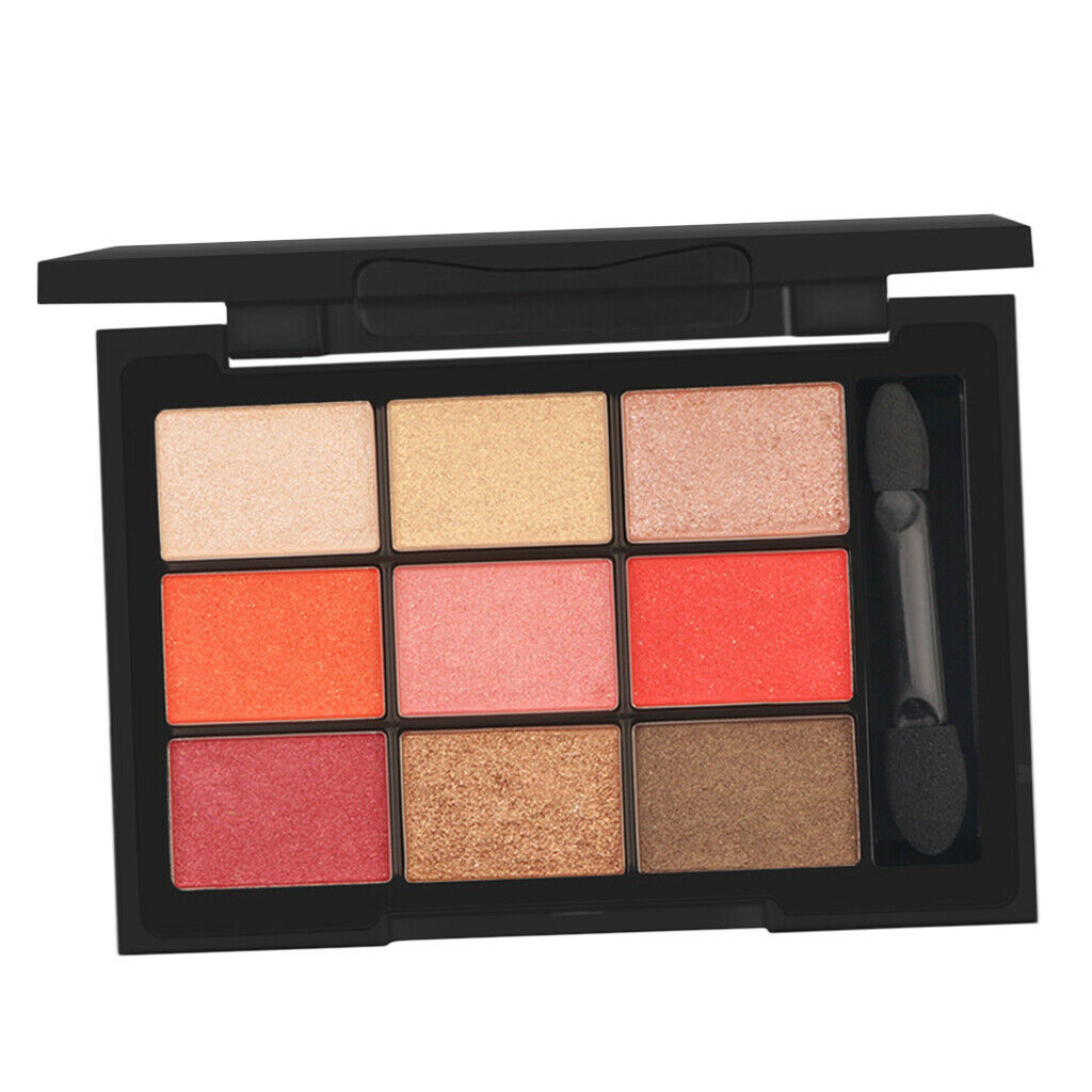 9 Colors Glitter Shimmer Eyshadow Makeup Palette Beauty Eyes Matte Set Fresh