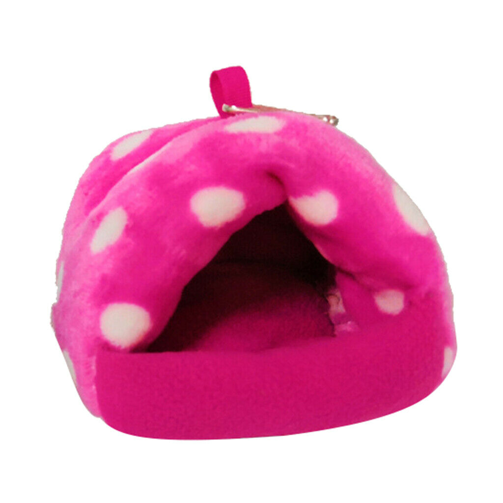 Guinea-Pigs Hamster Bed Hut Nest Tent Short-plus Hanging Cage Cave Pink