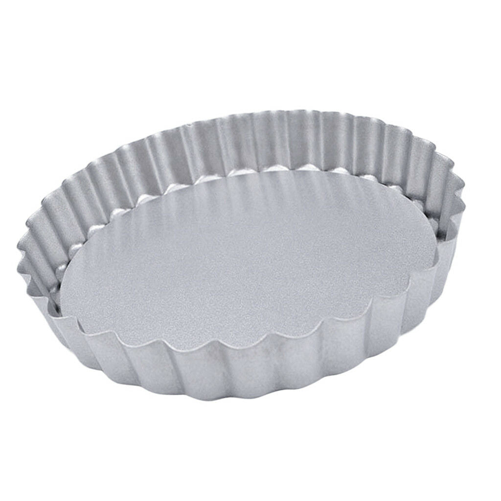 High Carbon Steel 4 inch Tin Quiche Tartlet Tart Pastries Mini Custard Pans