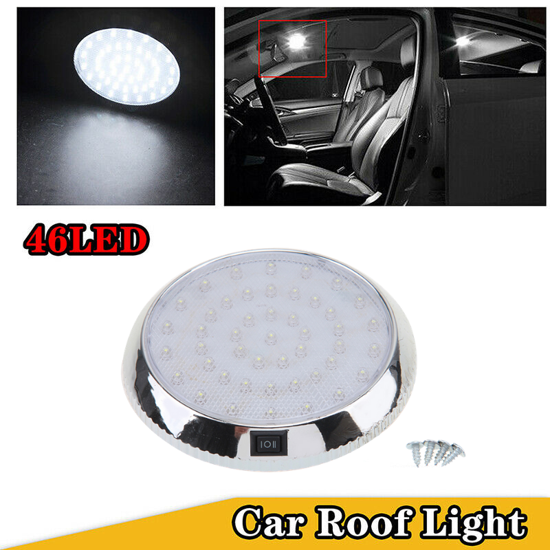 46 LED Car Auto Interior Indoor Roof Ceiling Dome Light White Reading Lamp