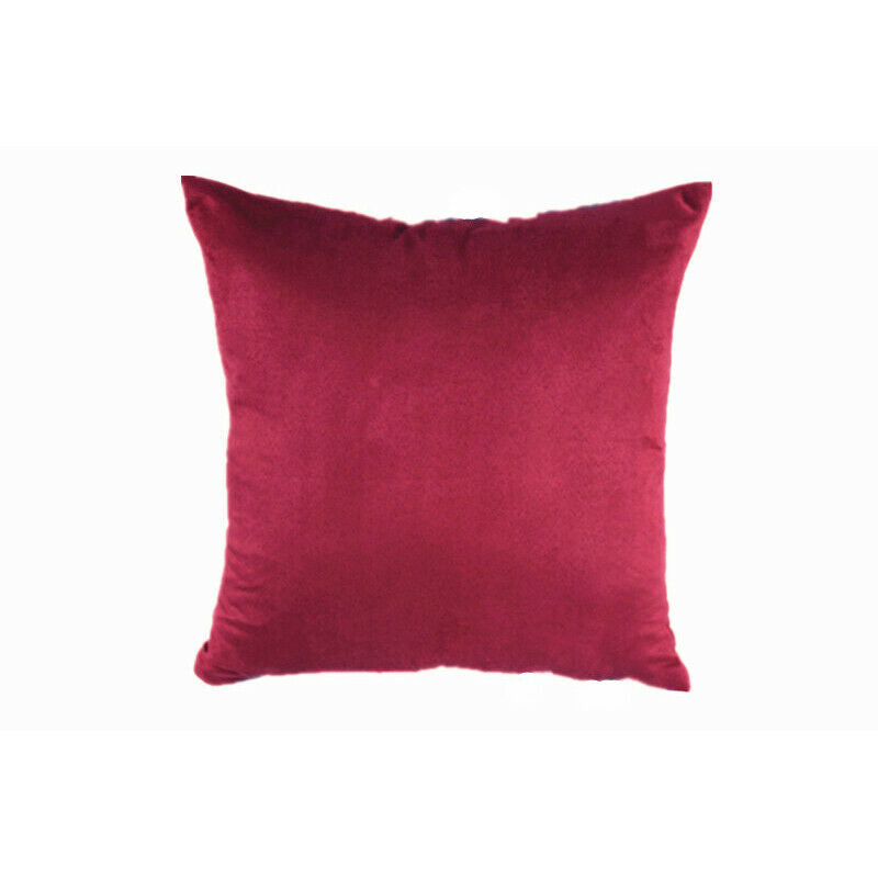 Burgundy Pillowcase Pillow Cover Bedding Car Office Home Ornaments 50x50cm