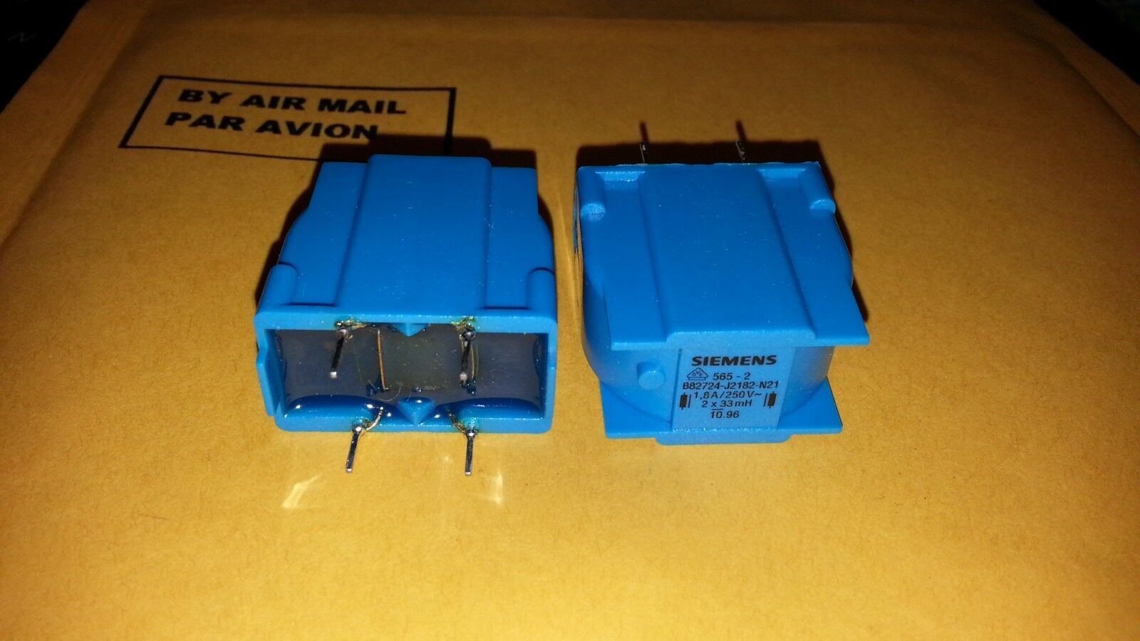 1pc NOS SIEMENS 2X 33mH 1.8A 250V  RFI FILTER  HI-END NOISE FILTER FOR AUDIO!