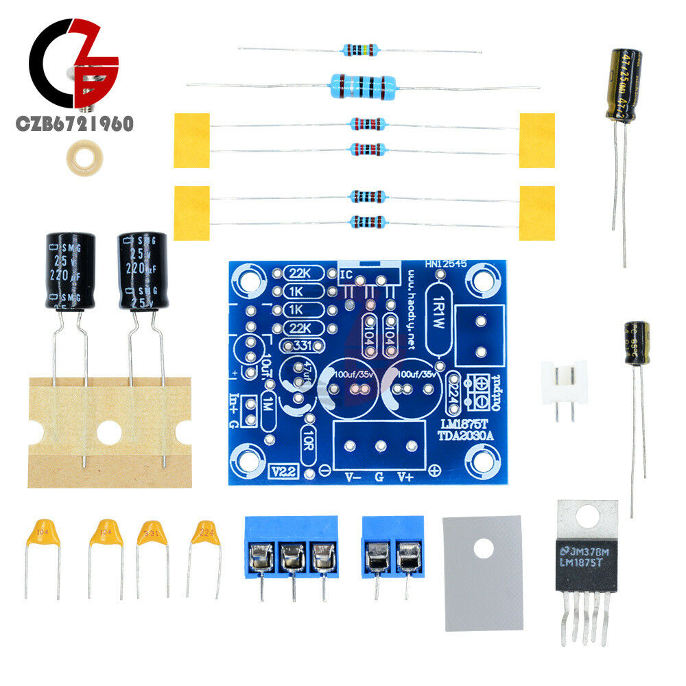 LM1875T 20W Mono Channel Stereo Audio HIFI Amplifier Board Module DIY Kit