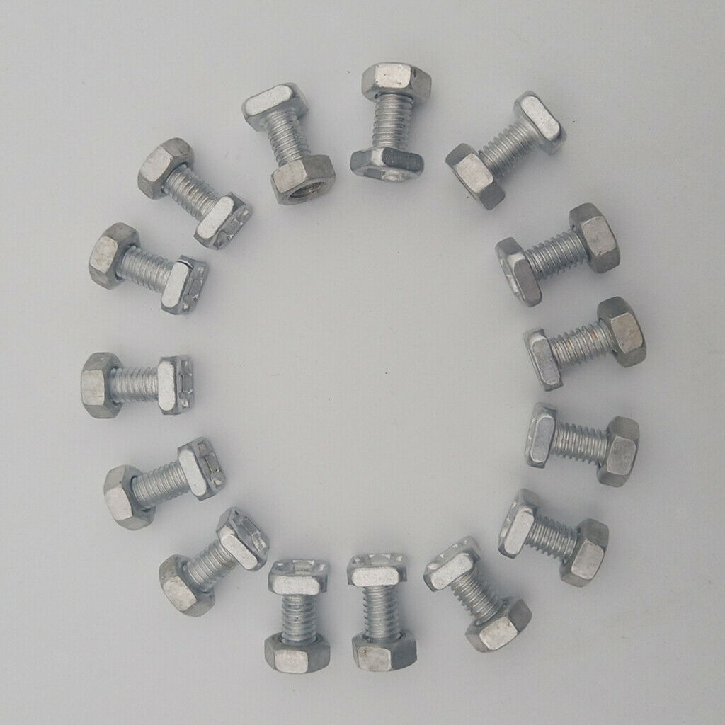 60 Pieces Aluminium Alloy Square Head Greenhouse Nuts And Bolts Replacement