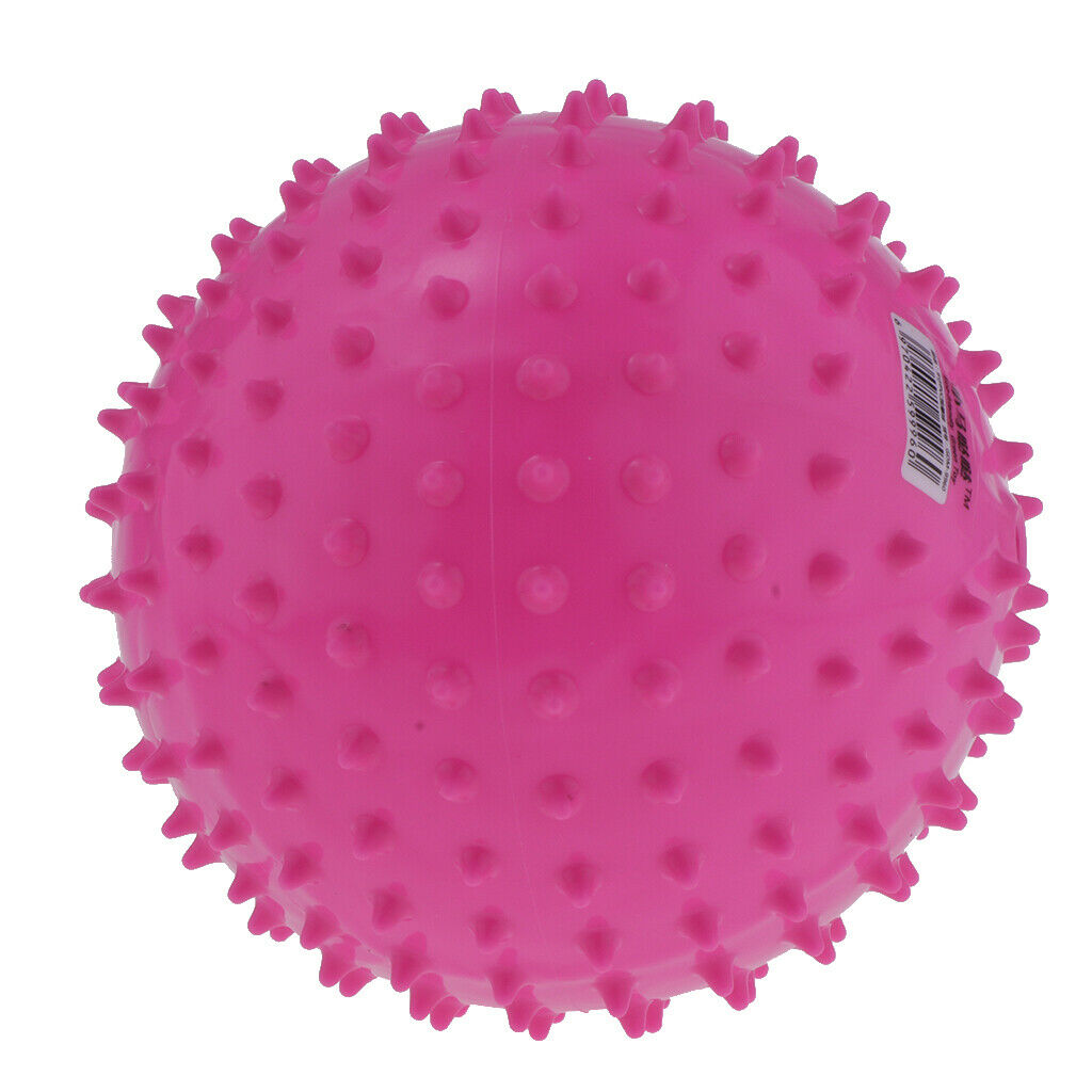 2 Pieces 9 Inch Kids Knobby Bouncy Ball Yoga Massage Spiky Sensory Ball 03