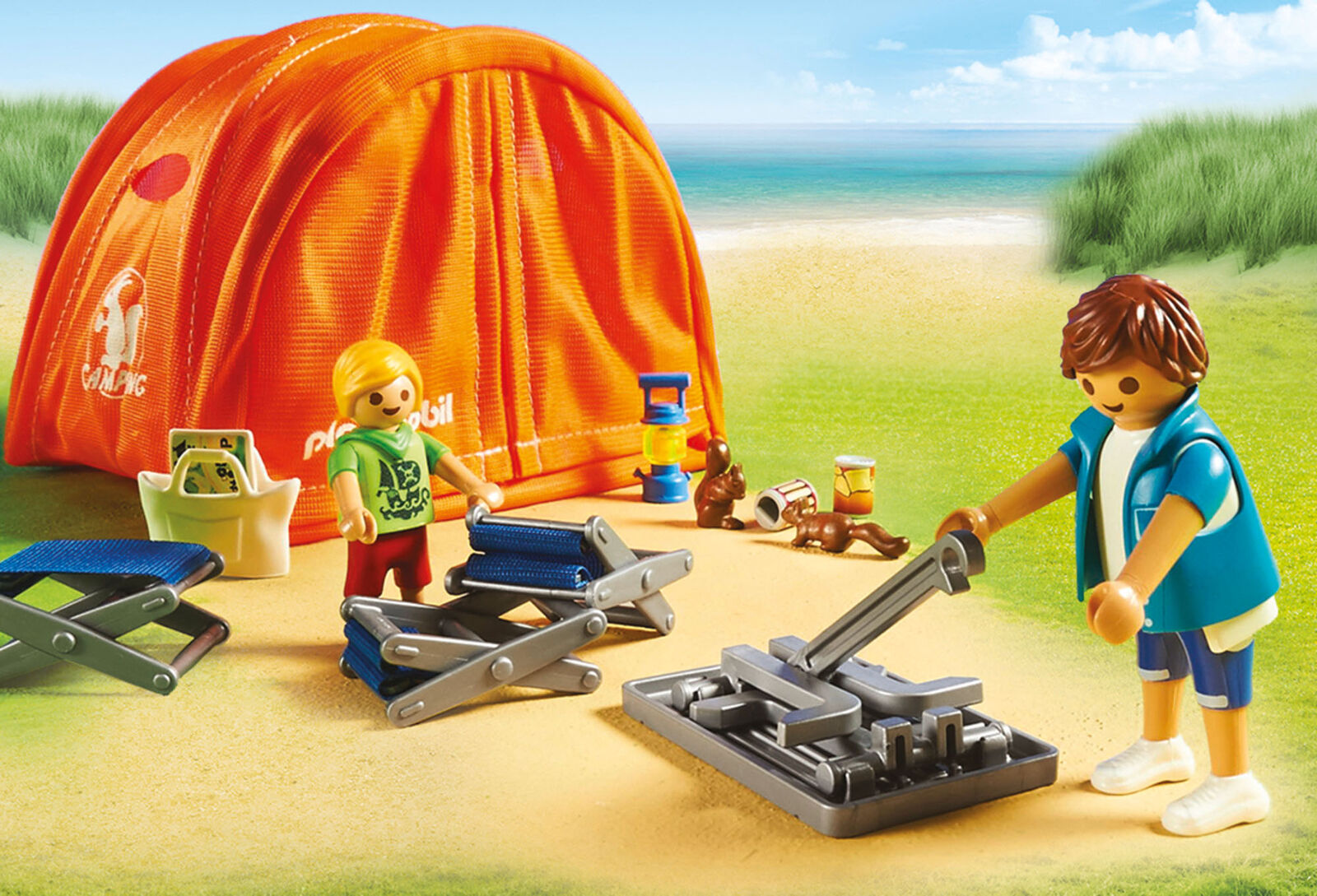 70089 Playmobil Family Fun Campring Trip with Large Tent & Figures inc 78pcs 4+