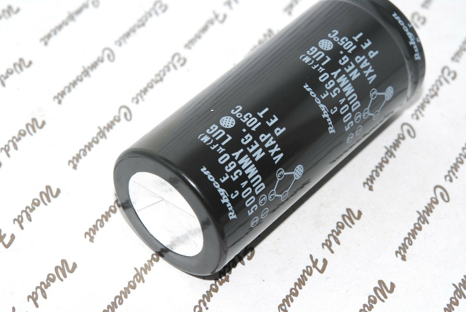 1pcs - RUBYCON 560uF 500V DUMMY LUG PET NEG 4-Pin Snap-In Electrolytic Capacitor