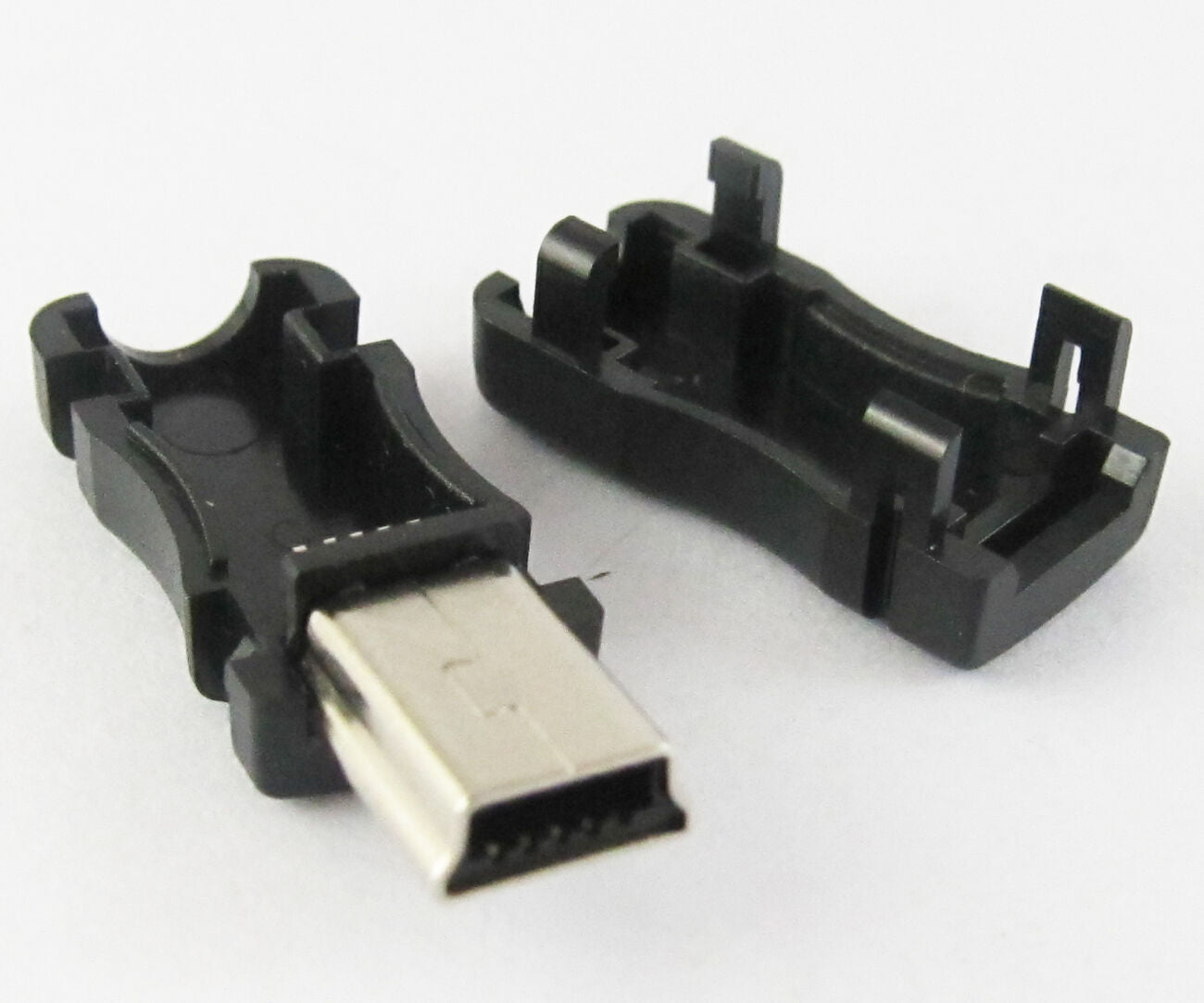 30 pcs Mini USB Plug Male Socket Connector 10 Pin Plastic Cover