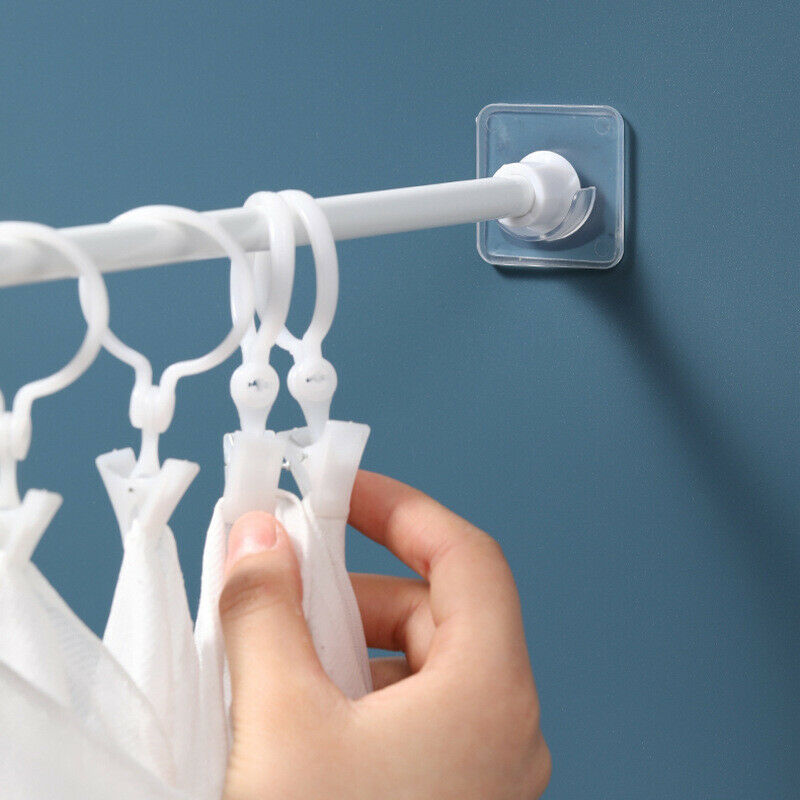 2pcs Of Punch-free Strong Rod Holder Curtain Rod Bracket Hook AdjustableY KX