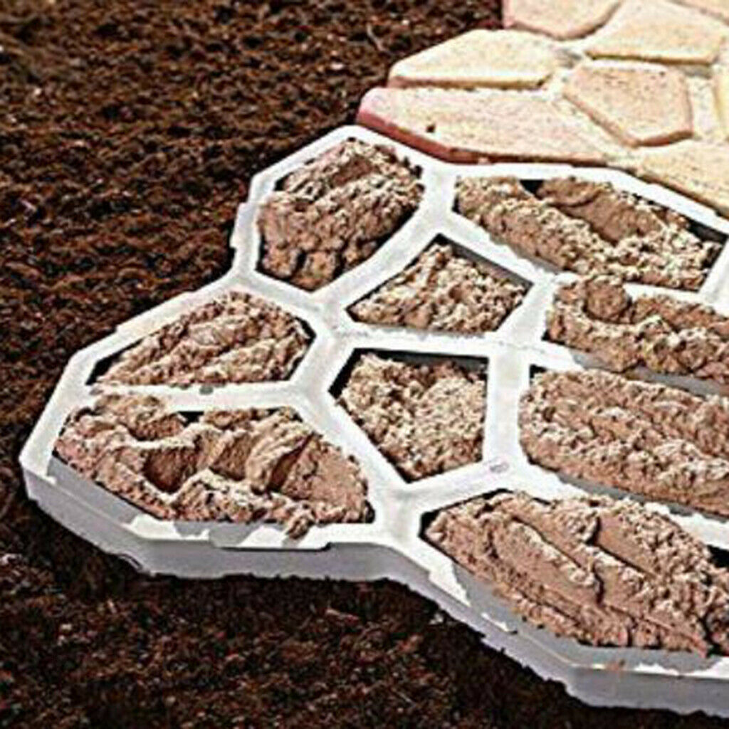 2 Pieces Garden Driveway Path Paving Mold DIY Concrete Path Maker Mould