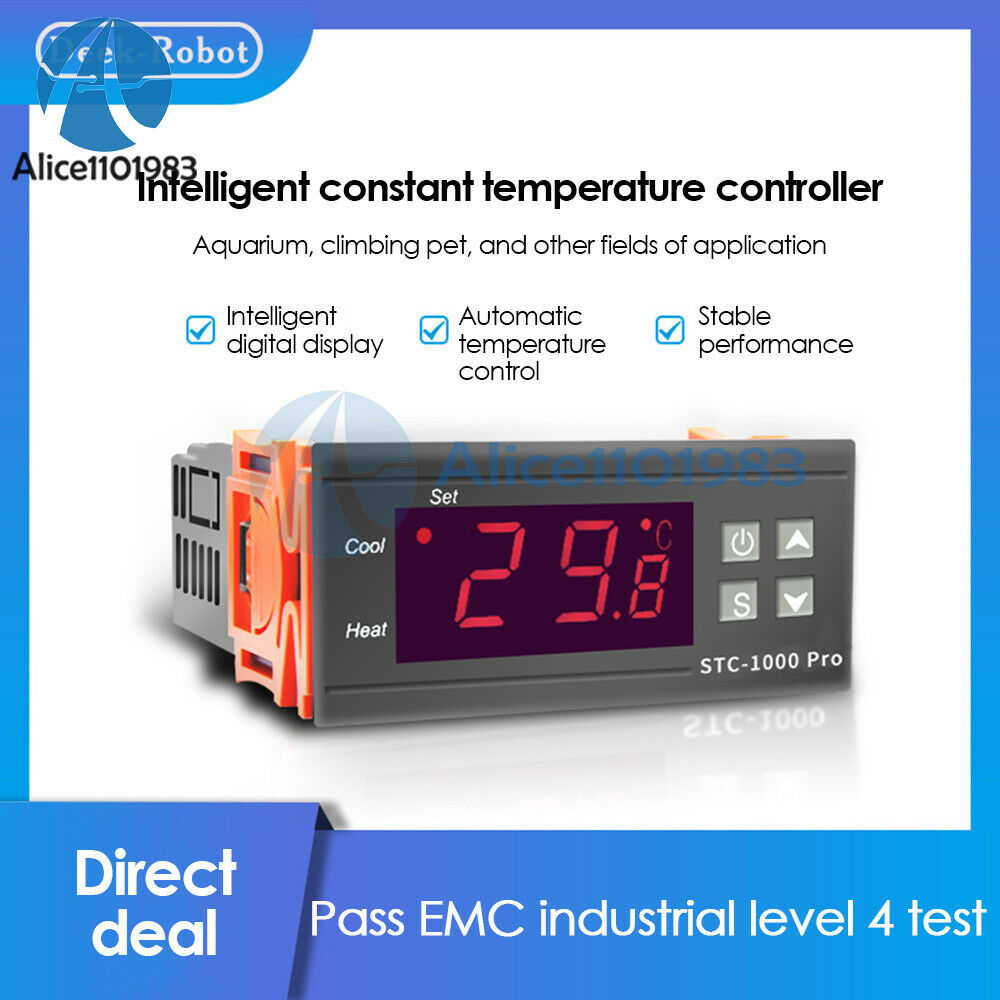 STC-1000 Pro  AC 220V Temperature Controller Thermostat Regulator NTC Sensor