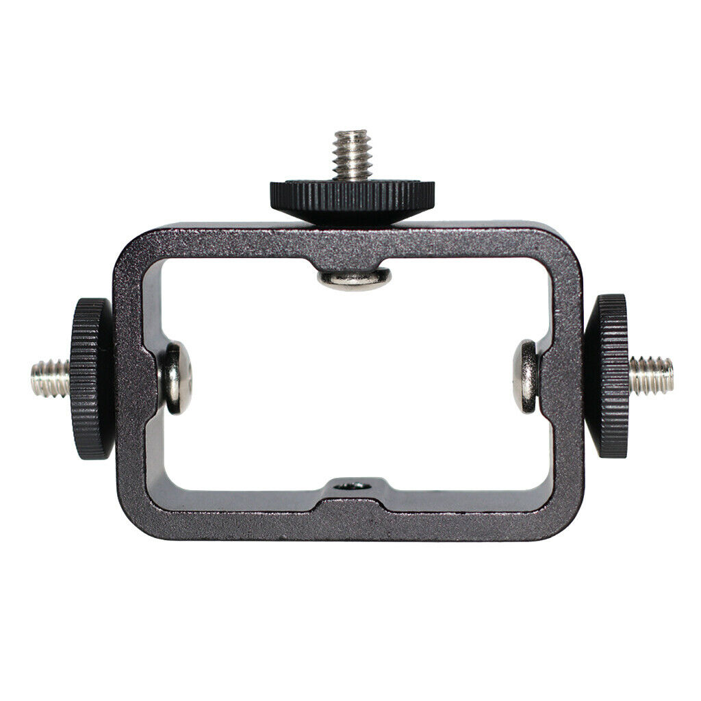 Three-Position Bracket Mobile Phone Holder Camera Clamps Easy to Use Black