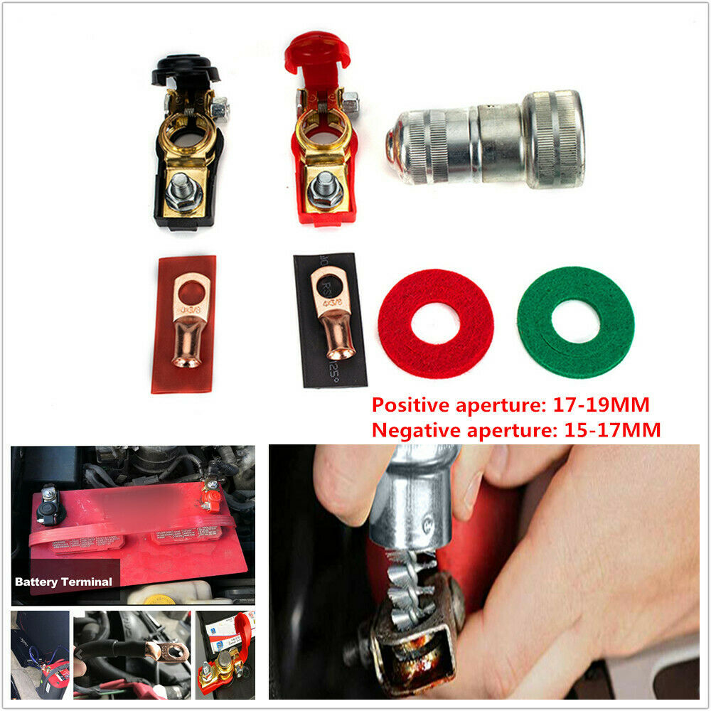 12V Car Truck Vehicle Quick Connector Cable Clamp Clip Battery Terminal 17-19MM