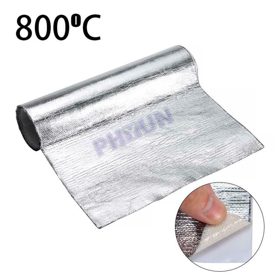 Car Heat Protection Film Fender Heat Sound Insulation Mat 50*100cm Universal